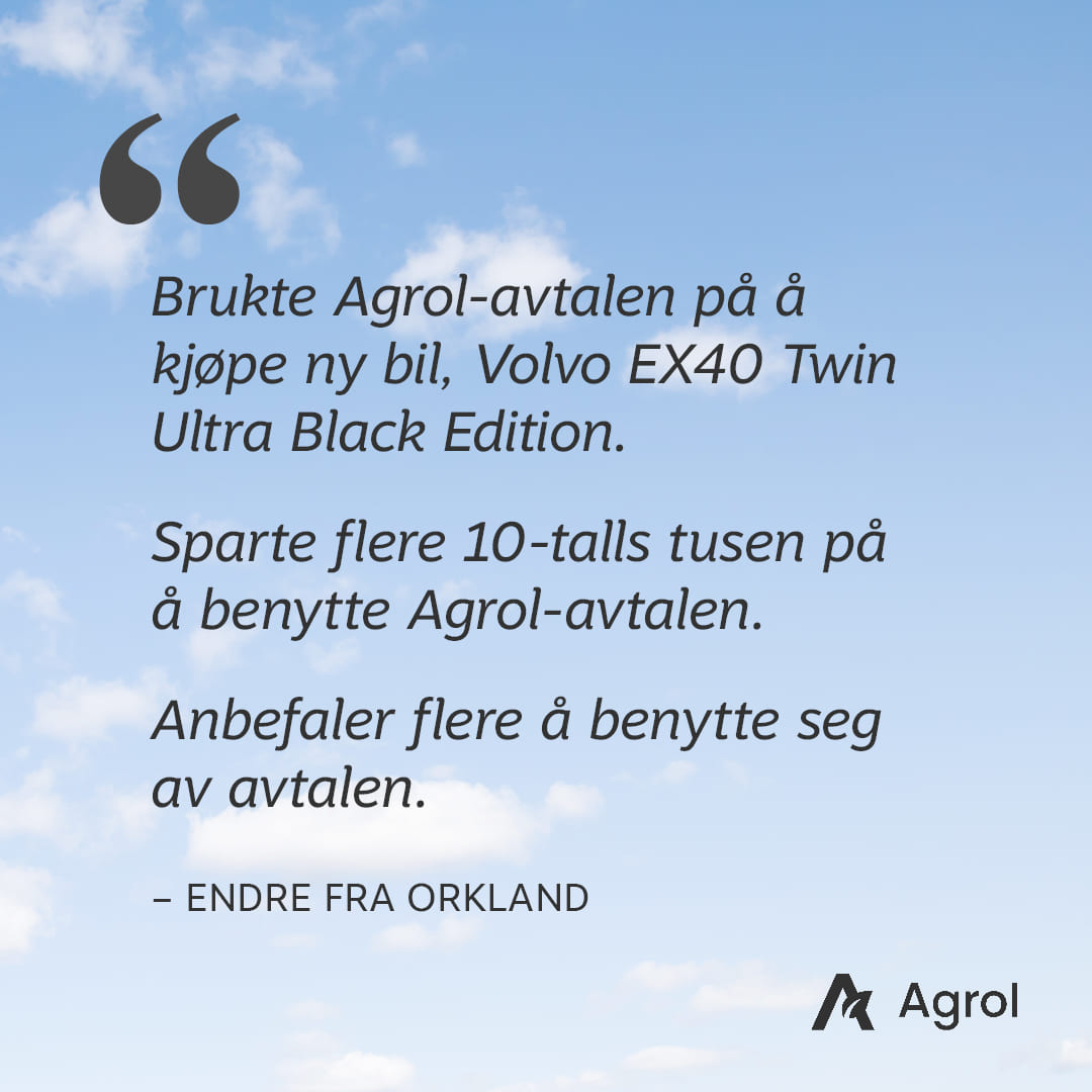 Agrol fordelsprogram, sitater fra brukere
