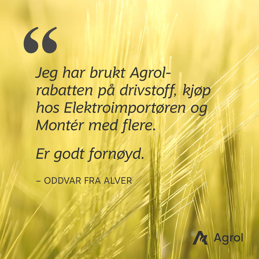 Agrol fordelsprogram, sitater fra brukere