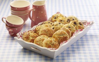 oppskrift på Scones med appelsin- og sitronskall