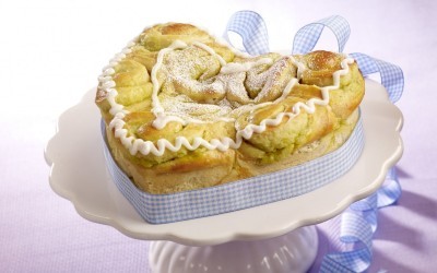 oppskrift på Prinsessekake med pistasjkrem