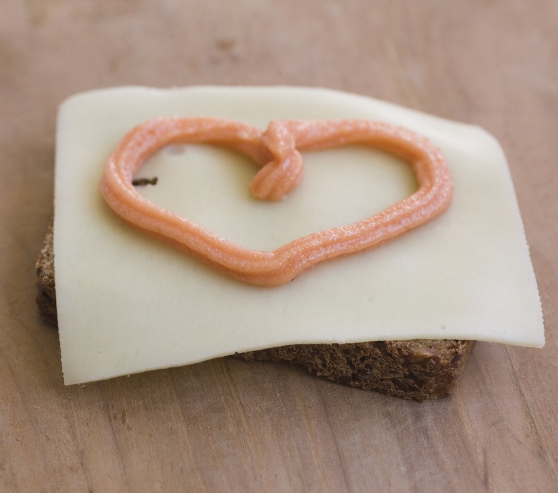 Sandwich med gulost og kaviar