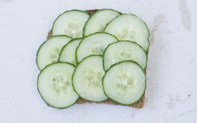 Agurk på skiven