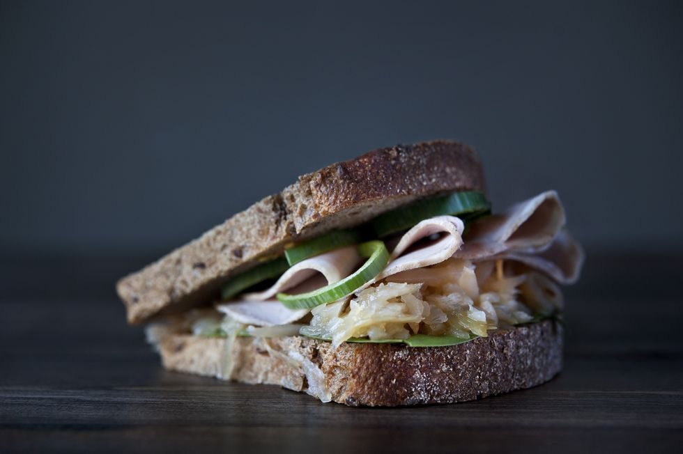 Dobbel blings med svinestek