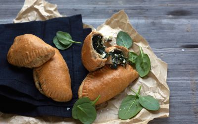 oppskrift på Piroger med spinat og fetaost