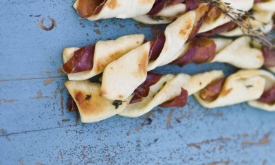 Brødpinner med spekeskinke