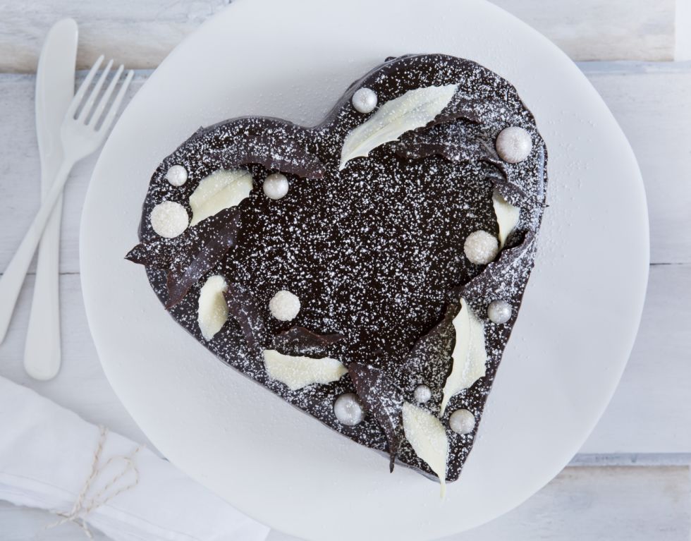 oppskrift på Sjokoladehjerte