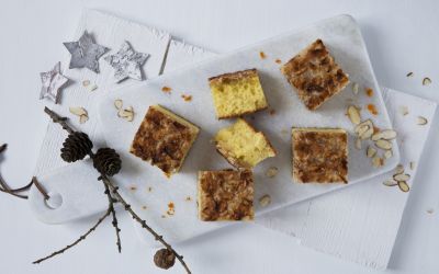 Appelsinkake med marsipan