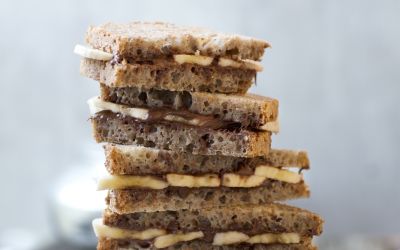 Blings med sjokoladepålegg og banan