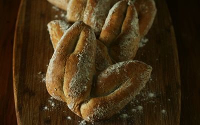 Rundstkker som er formet som kaninører