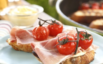 Bruschetta med spekeskinke