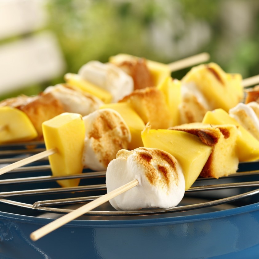 Dessertspyd på grillen