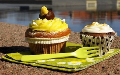 Påskepyntet cupcakes