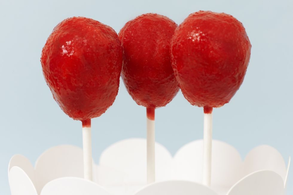 Cake pops formet som øde ballonger