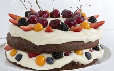 oppskrift på Sjokoladekake med lakris