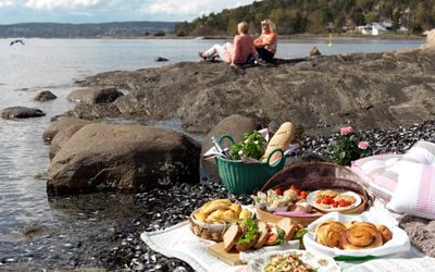 piknik på stranden
