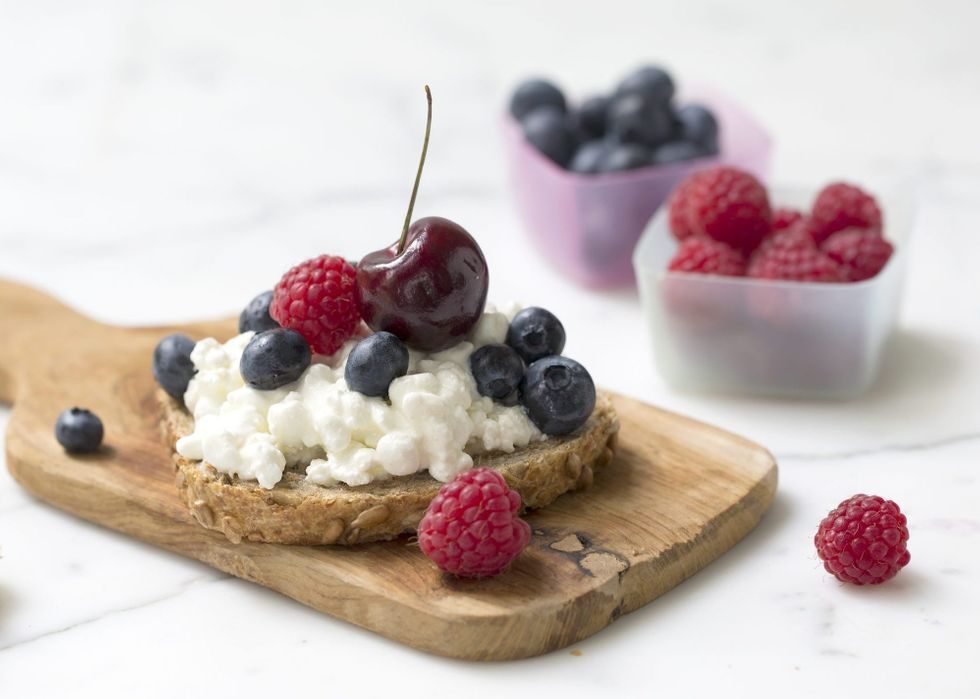 bær og cottage cheese