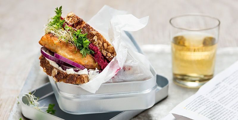 Maptakke med fiskekake