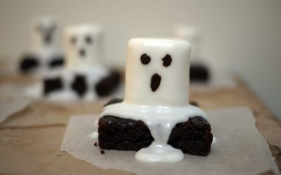 brownies spøkelse til halloween