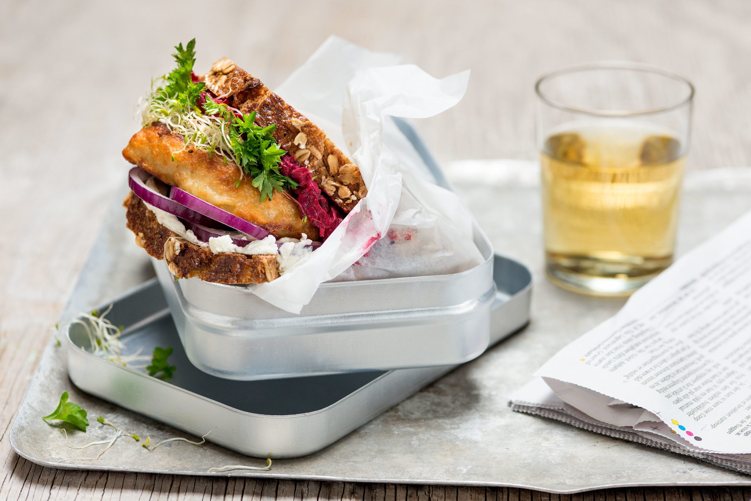 Blings med fiskekake