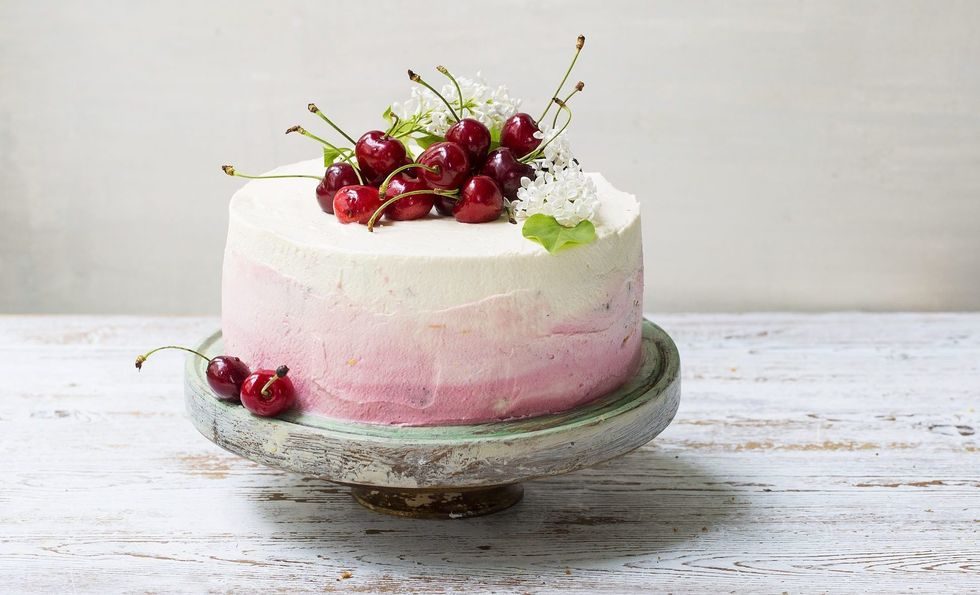 Kremkake med kirsebær og mascarpone