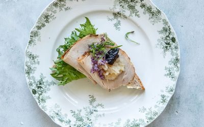 Snitter med skinkestek