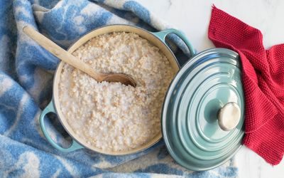 Julegrøt av bygg: dynegrøt