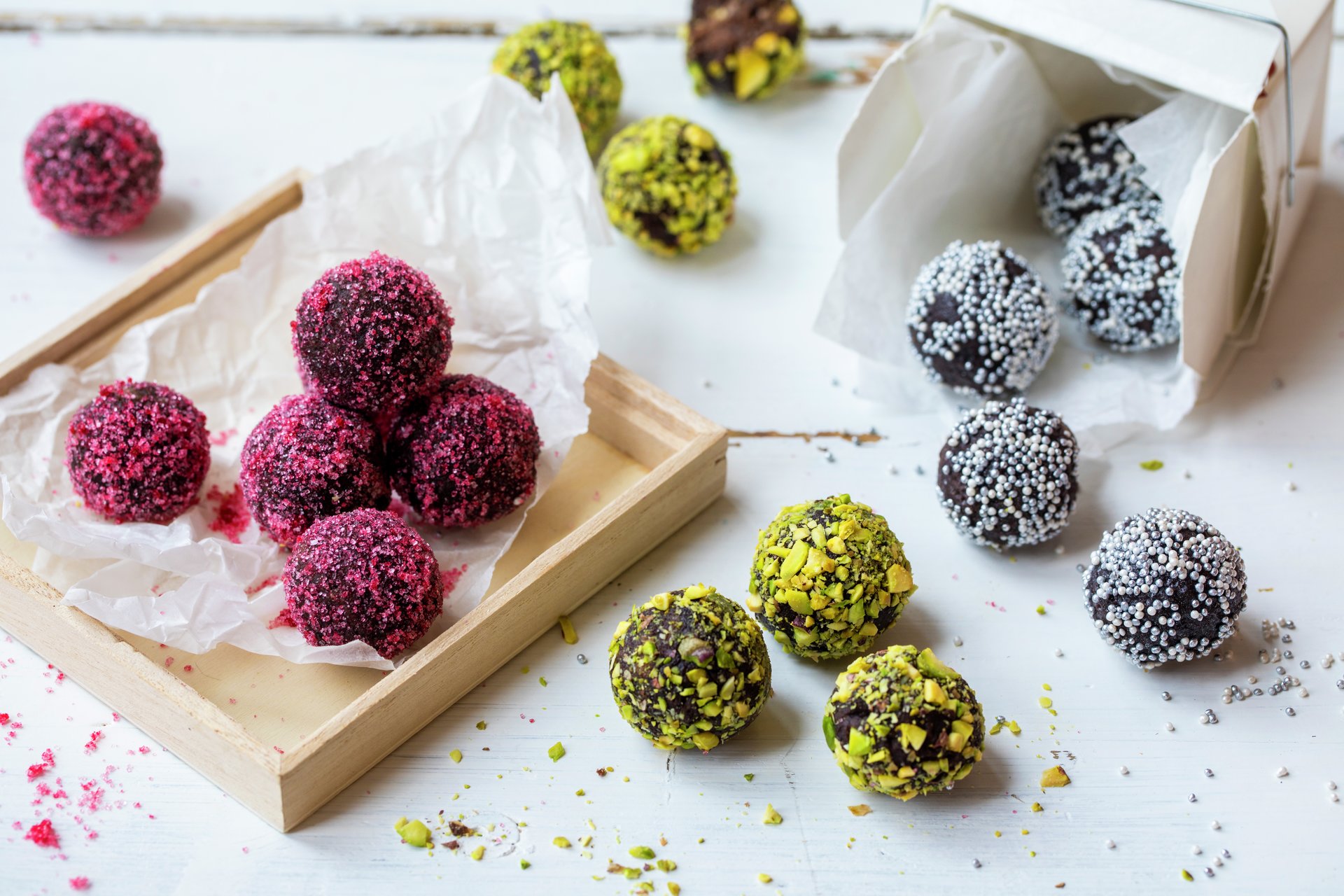 Punsjeboller som julekonfekt er god gjenbruk av julekakene