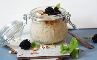 Kjøleskapsgrøt av steel cut havre