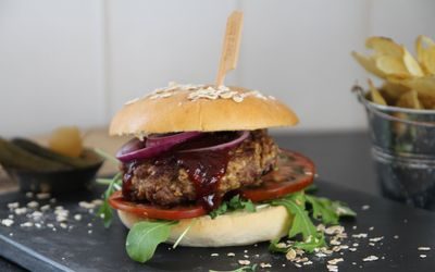 Hamburger med havregryn