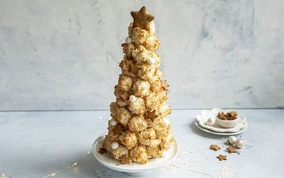 Juletre av kokosmakroner