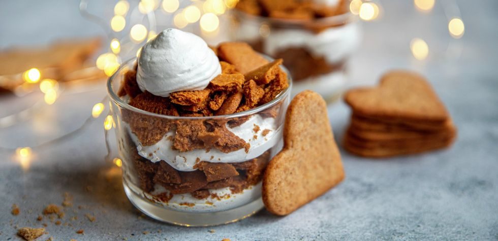 Juledessert med pepperkaker