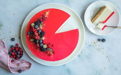 Ostekake med gelelokk