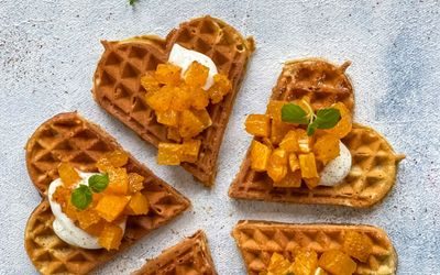 Vafler med bygg holder deg mett litt lenger