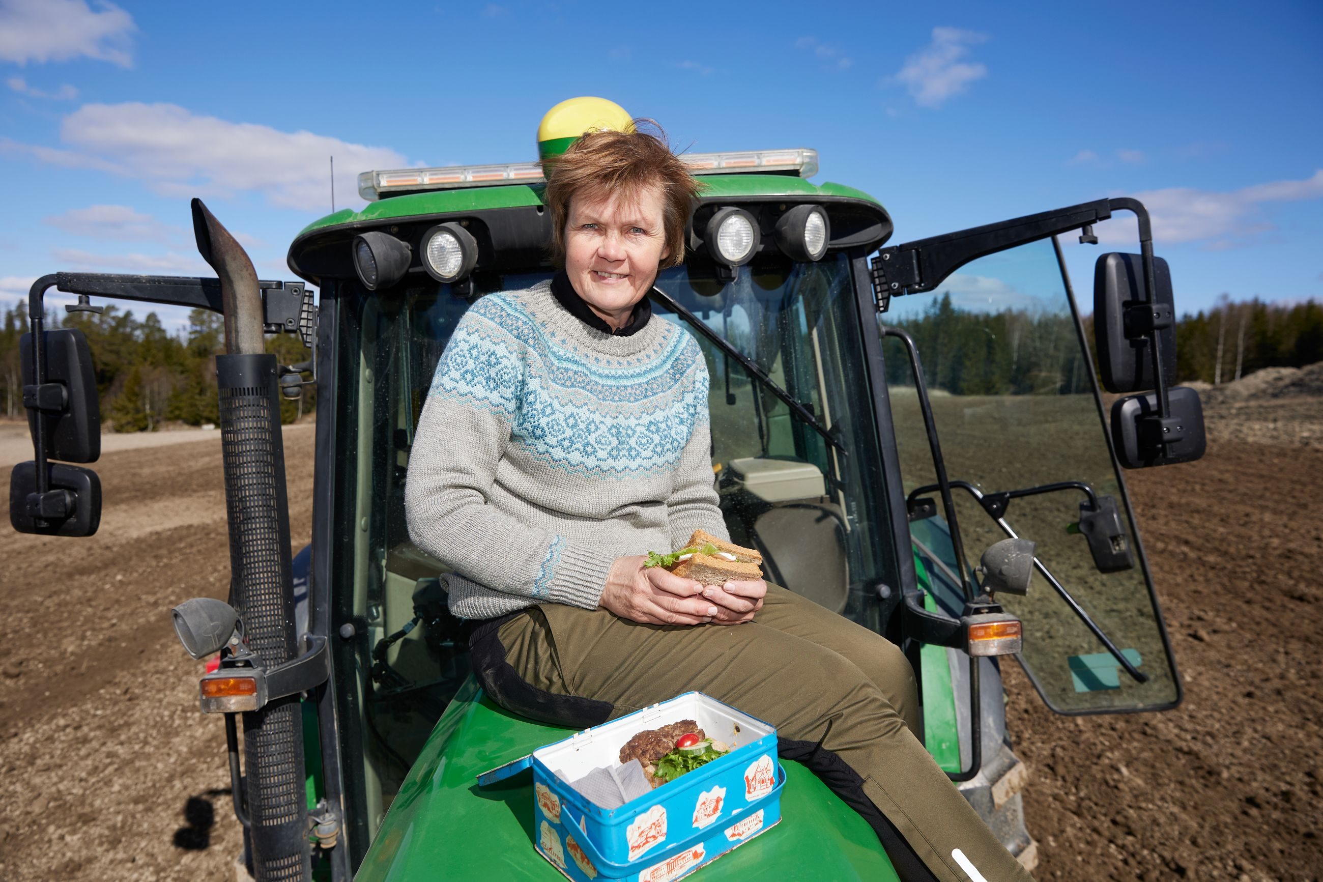 Bondens matpakke i våronna: Anne Kristin Syverstad