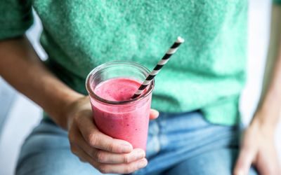 Bringebærsmoothie med egg