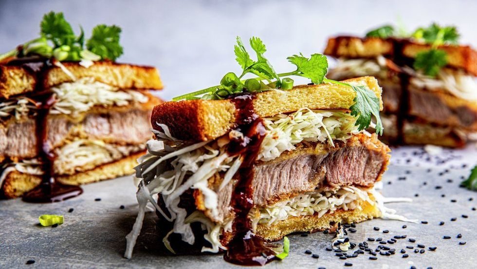 Tonkatsu sandwich fra Japan