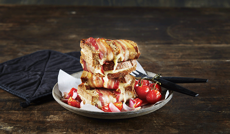 Billig middag: Grillet baconskive