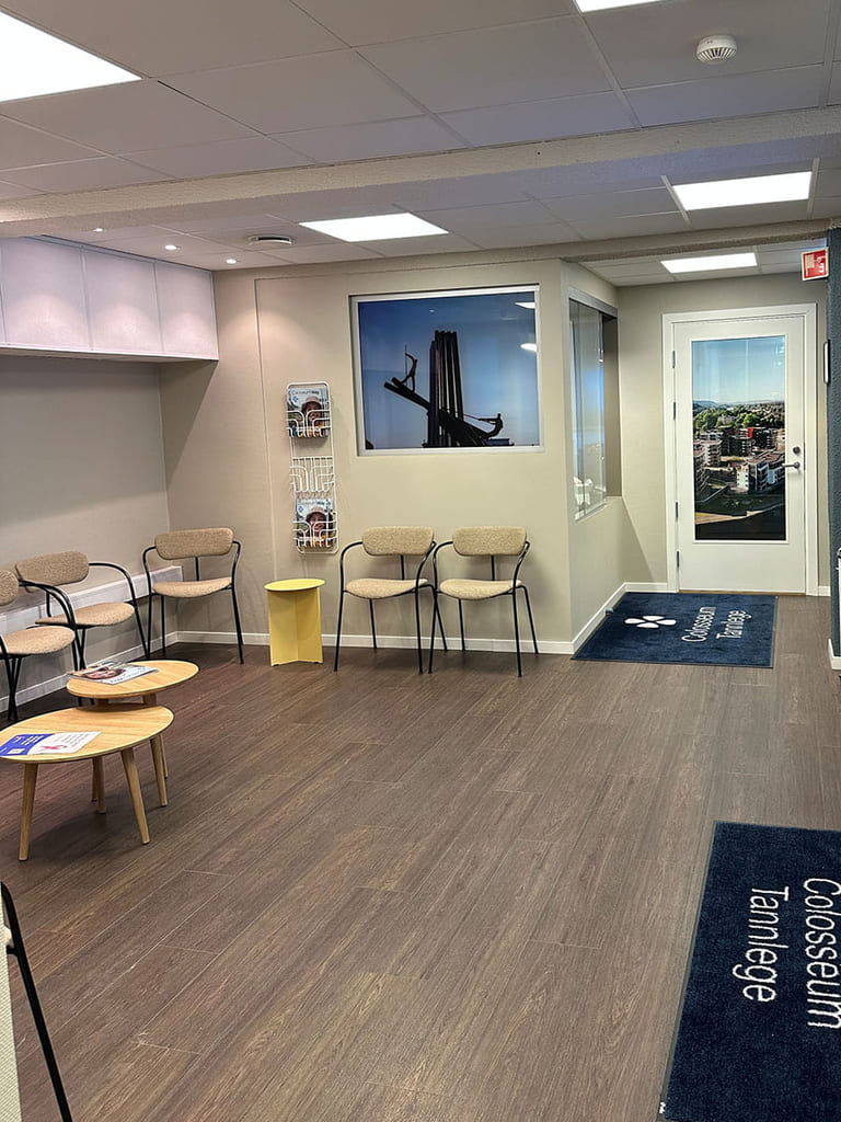 Skien ny klinikk -venterom
