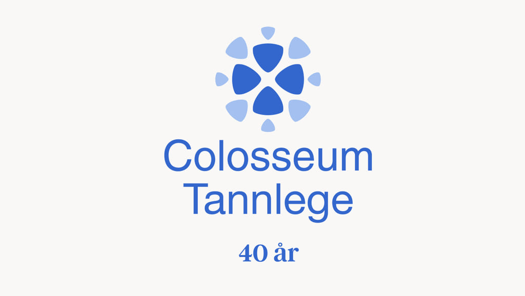 Jubileumslogo 40 år med bakgrunn