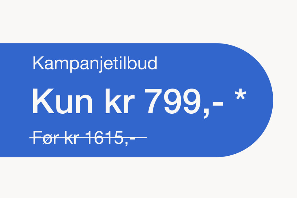 Kampanjetilbud undersøkelse 799,-