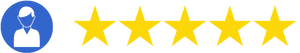 Ikon_mann 5 stjerner gul