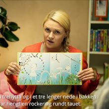 Forfatter Nina Elisabeth Grøntvedt forteller fra boka Den lille helten