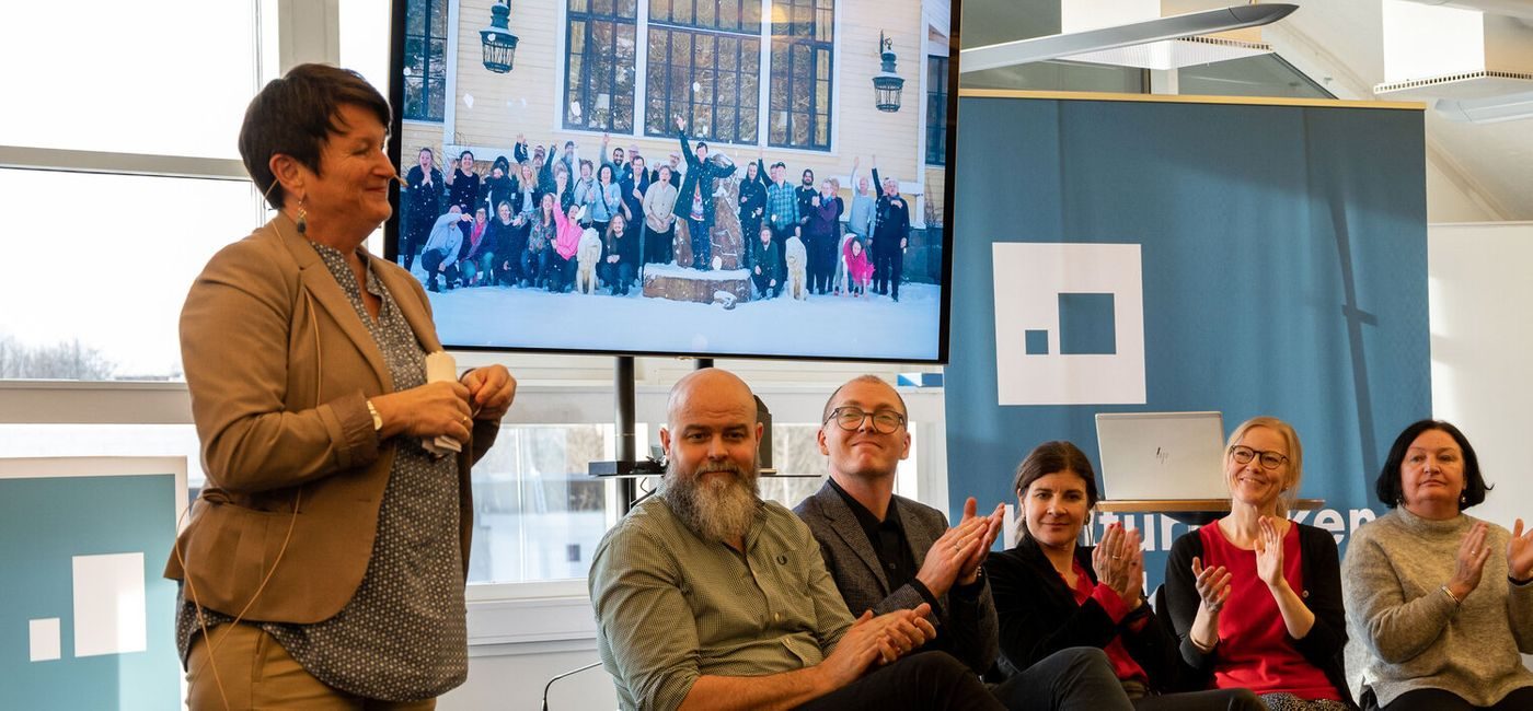 Bilder fra avslutningen til tidligere direktør for Kulturtanken, Lin Marie Holvik.