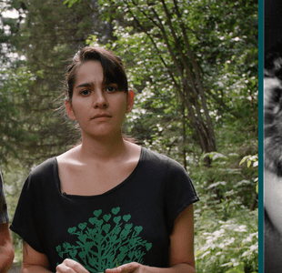 Sofia Haugan som voksen og som tenåring.