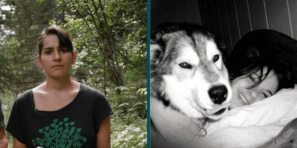 Sofia Haugan som voksen og som tenåring.