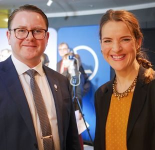 Alfons Röblom og Solveig Korum - portrett