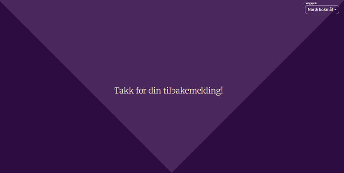9. Utøver &#8211; Tilbakemeldingsskjema
