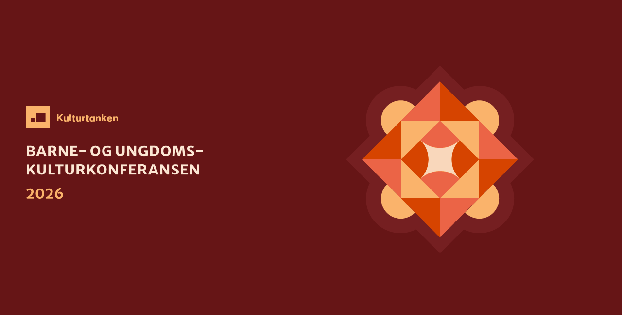 Plakat for Barne- og ungdomskulturkonferansen 2026