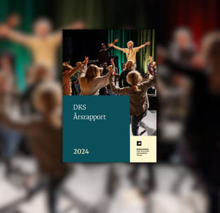 Omslag på DKS årsrapport 2024.