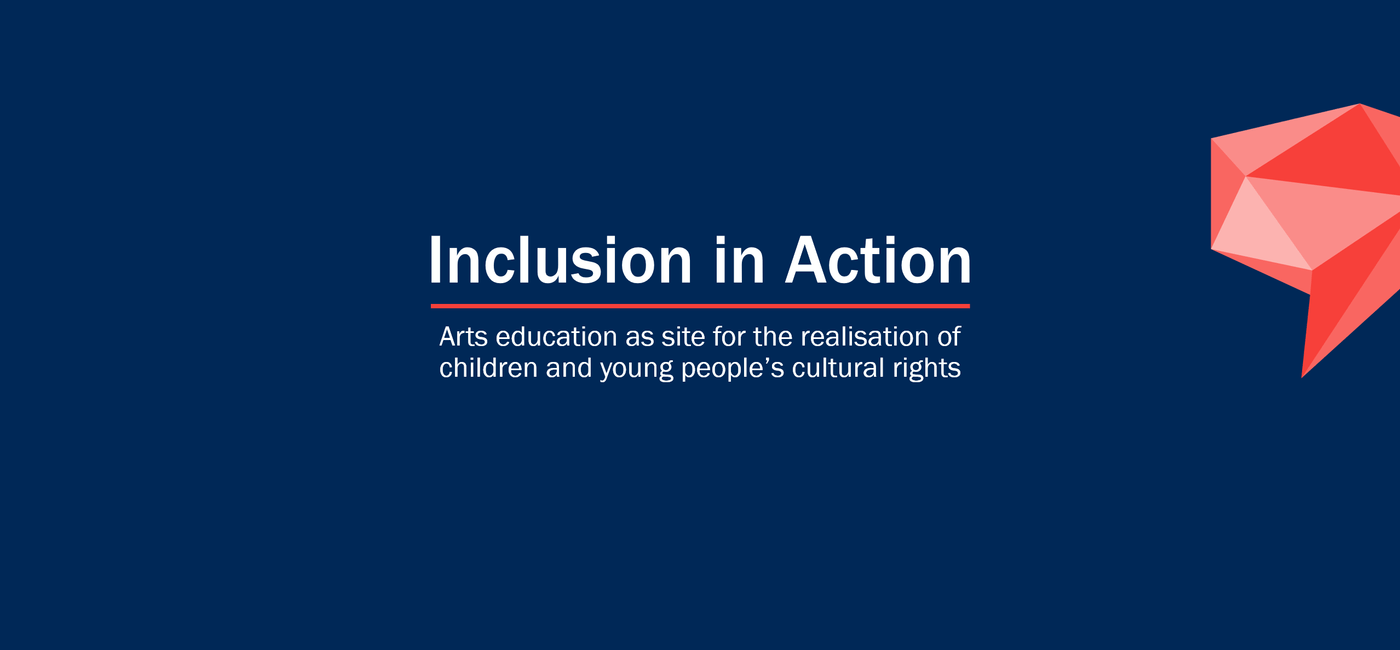 Grafikk med tittelen på konferansen "Inclusion in Action"